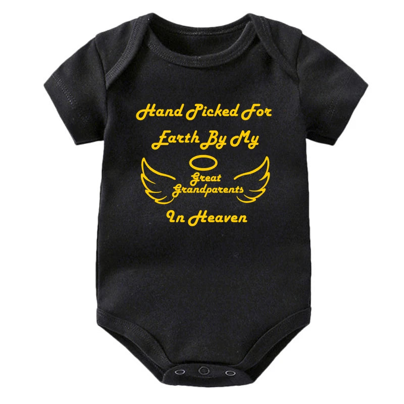 Hand Picked For Earth By My Great Grandparents in Heaven Onesie