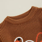 Fall Knitted Turkey Onesie