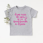Hand Picked For Earth By My Great Grandpa in Heaven T-shirt