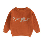 🎃 Pumpkin Knit Baby Sweater