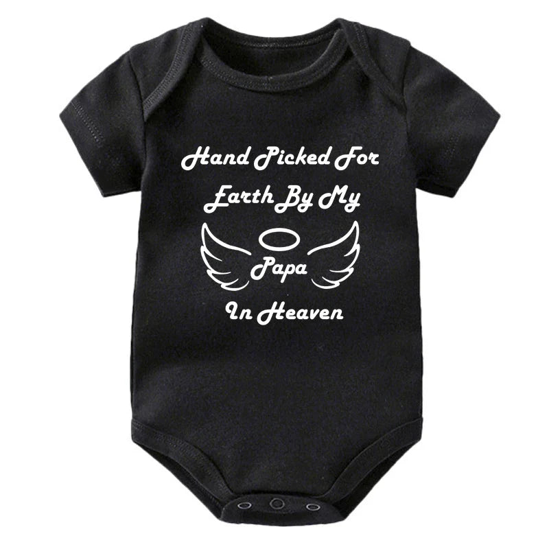 Hand Picked for Earth By My Papa in Heaven Onesie