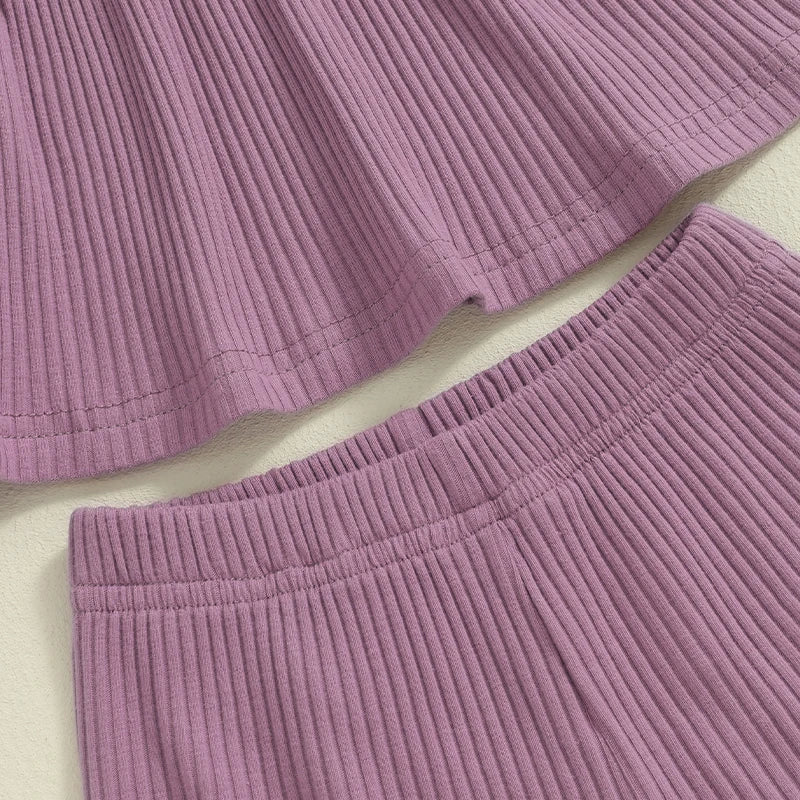 Solid Ribbed Daira Outfit
