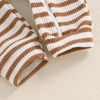 Striped Zipper Onesie