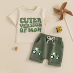 "Cuter Version of Mom" Toddler T-Shirt & Shorts Set