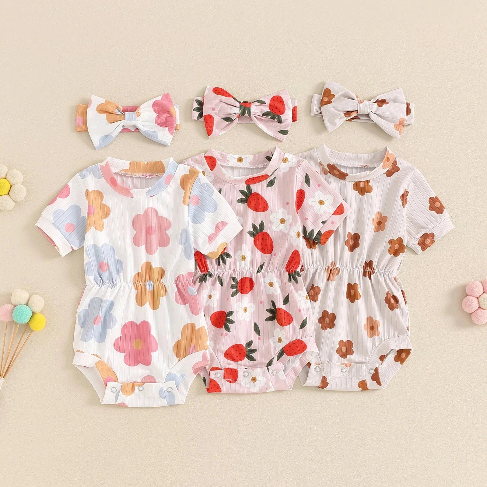 Fruity Flower Onesie & Headband