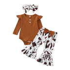 Mini Mocha Ruffle Flare Set