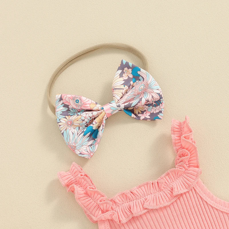 Floral Summer Selva Romper & Headband