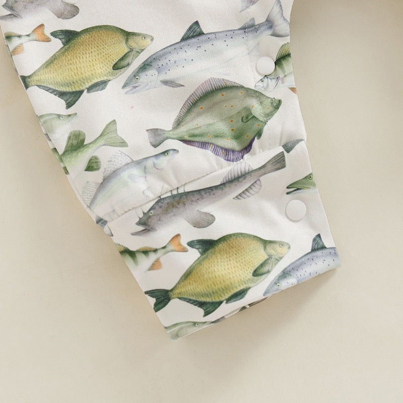 Davie Dino Fish Romper