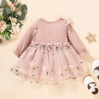 Embroidered Flower Tutu Dress