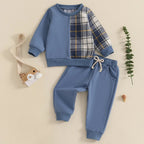 Plaid Patchwork Outfit