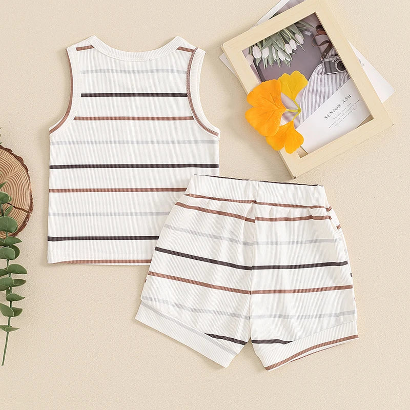Striped Teagan Tank & Shorts