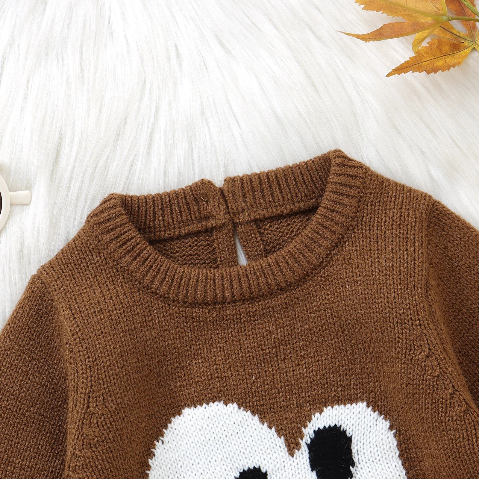 Striped Knitted Turkey Romper
