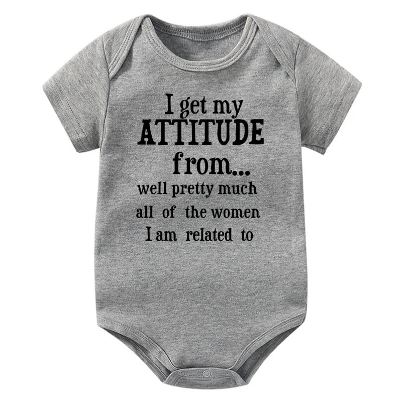Pink Attitude Onesie