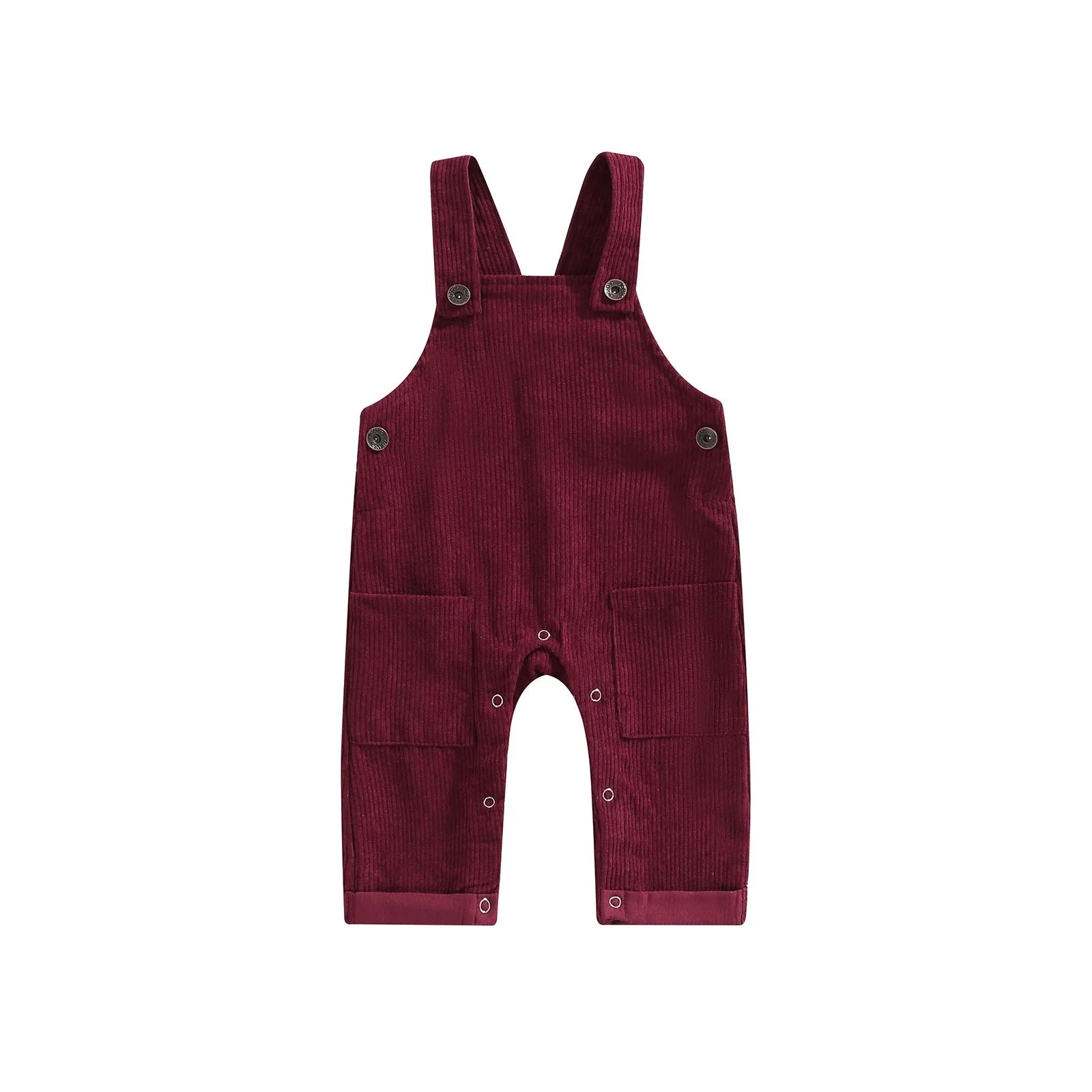 Solid Corduroy Romper