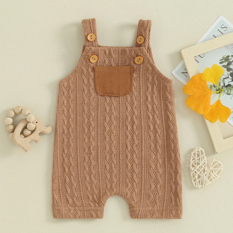 Knitted Pocket Romper