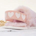 Fluffy Heart Sandals