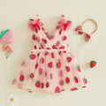 Strawberry Saylee Dress & Headband