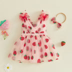 Strawberry Saylee Dress & Headband