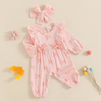 Ruffled Bow Romper & Headband