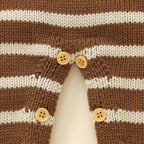 Striped Knitted Turkey Romper