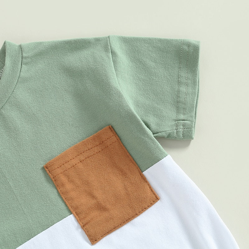 Two Tone Pocket Onesie
