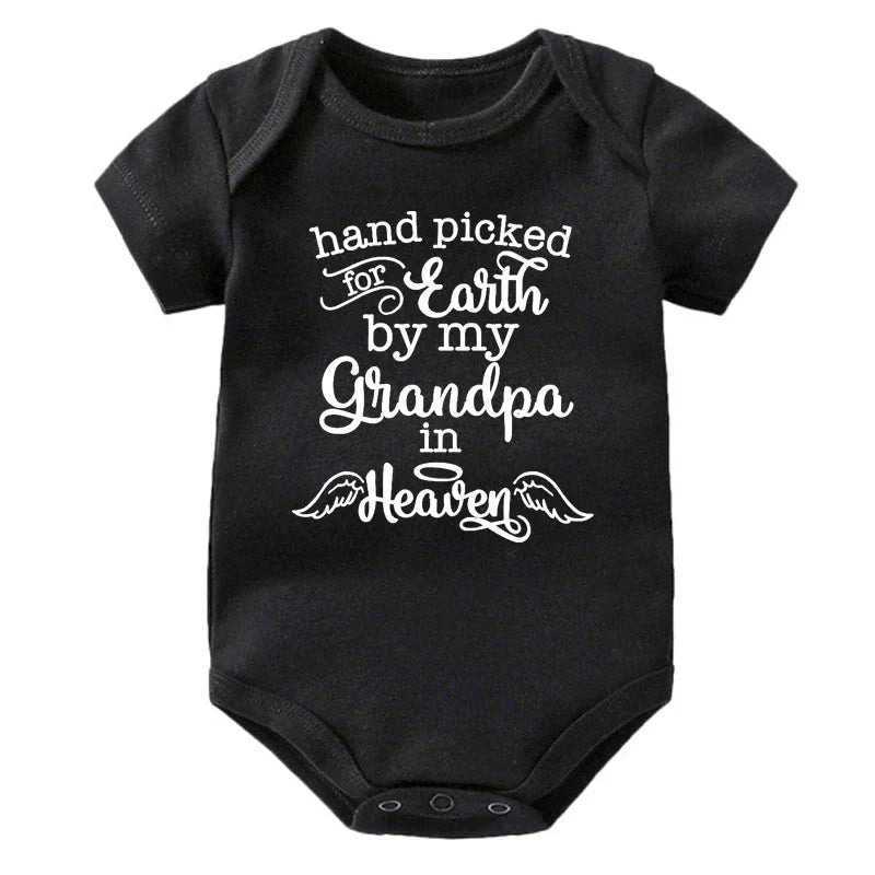 Hand Picked for Earth By My Grandpa in Heaven Onesie