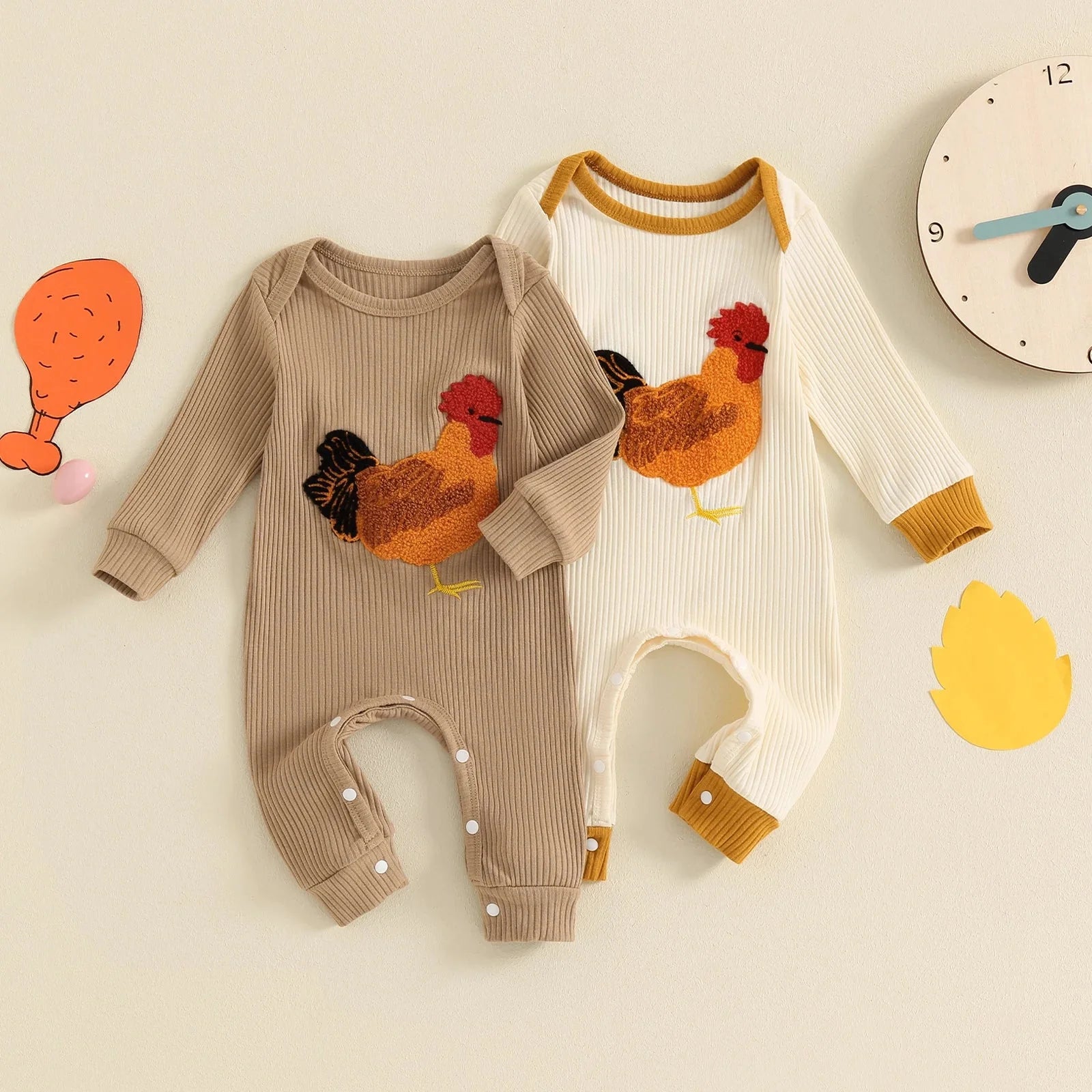 Ribbed Chicken Onesie