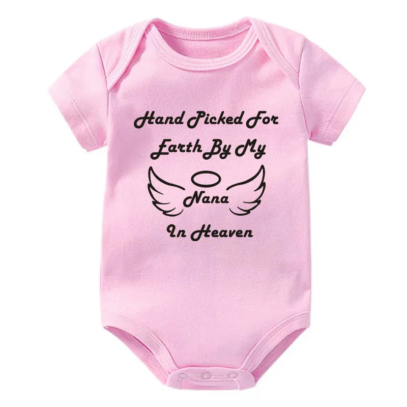 Hand Picked for Earth By My Nana in Heaven Onesie