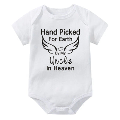 Hand Picked for Earth By My Uncle in Heaven Onesie