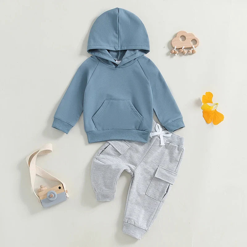 Slayton Solid Hoodie & Pocket Pants Outfit