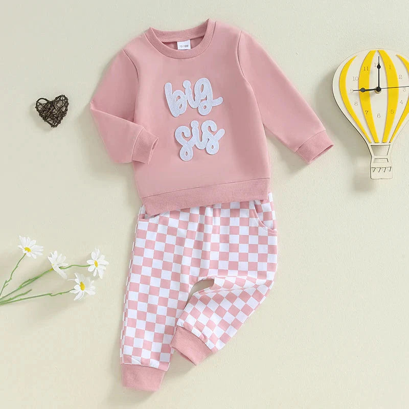 Big Sibling Checkered Outfit