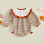 Baby Girl Thanksgiving Turkey Romper