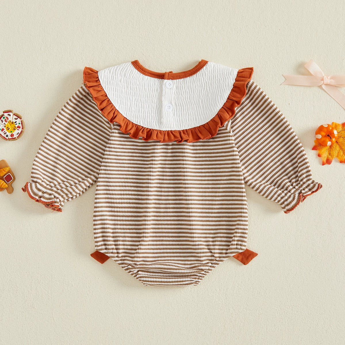 Baby Girl Thanksgiving Turkey Romper