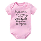 Hand Picked for Earth By My Great Great Grandma in Heaven Onesie