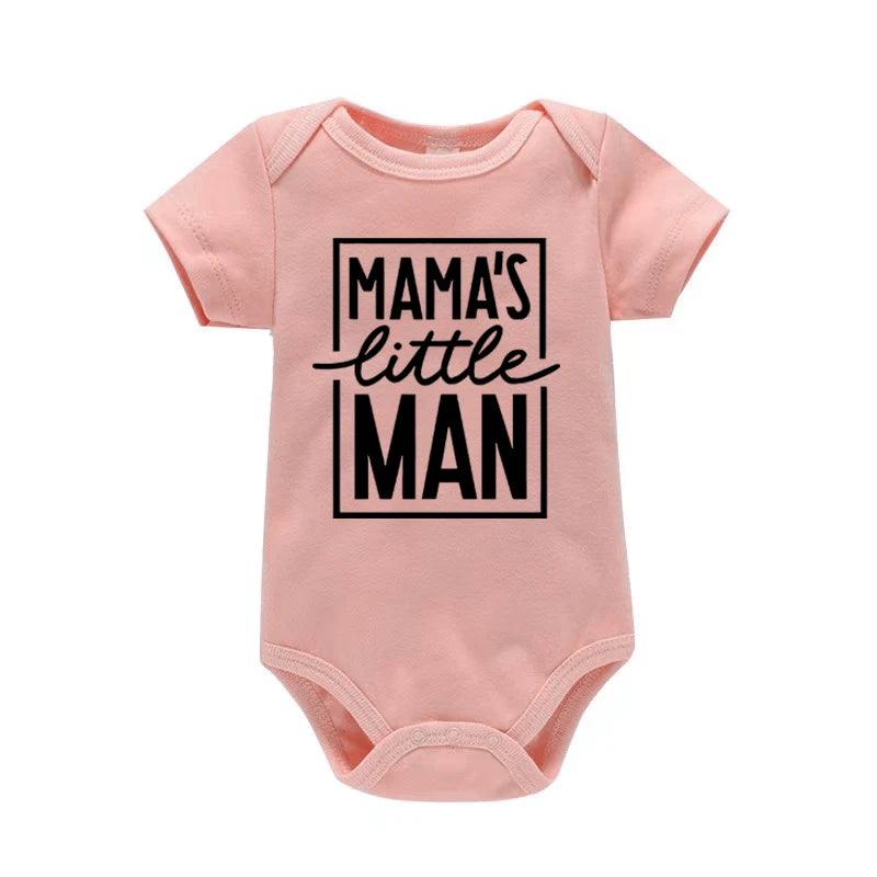 "Mama's Little Man" Baby Boy Onesie