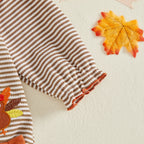 Baby Girl Thanksgiving Turkey Romper