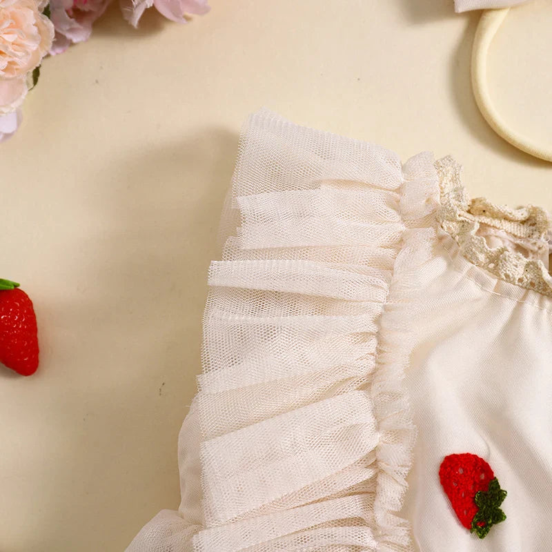 Strawberry Saylee Dress & Headband