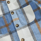 Plaid Hoodie Top with Solid Pants