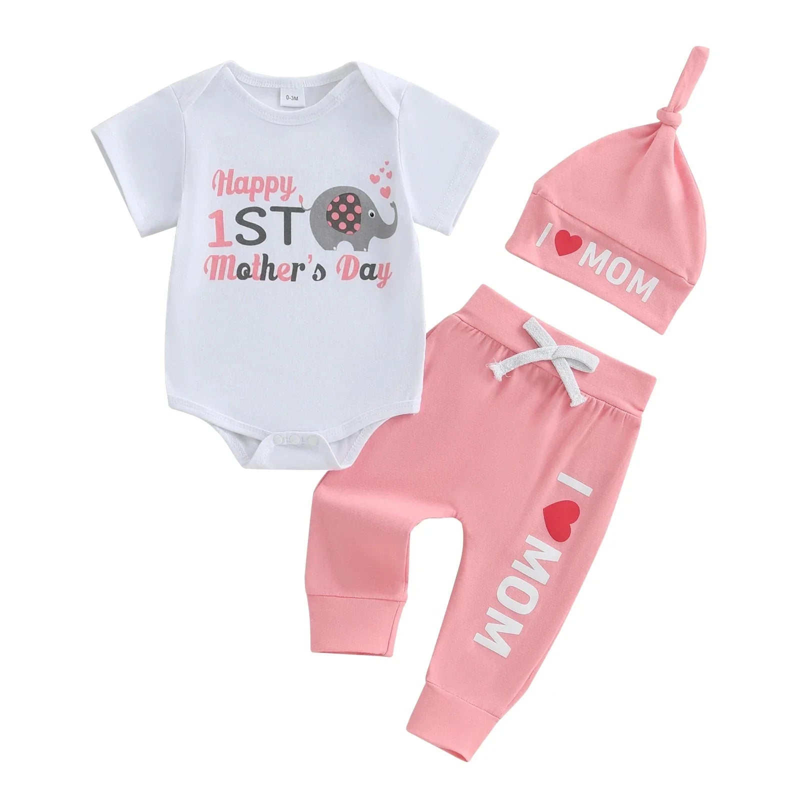 Happy 1st Mother's Day 3 Piece Outfit