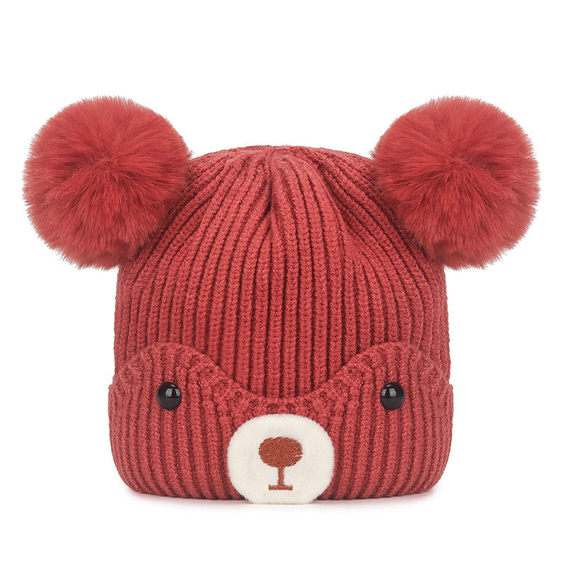 Baby Bear Pompom Hat