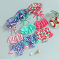 Ruffled Mermaid Fruit Swimsuit & Hat