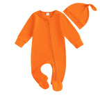 Footie Zipper Onesie & Hat