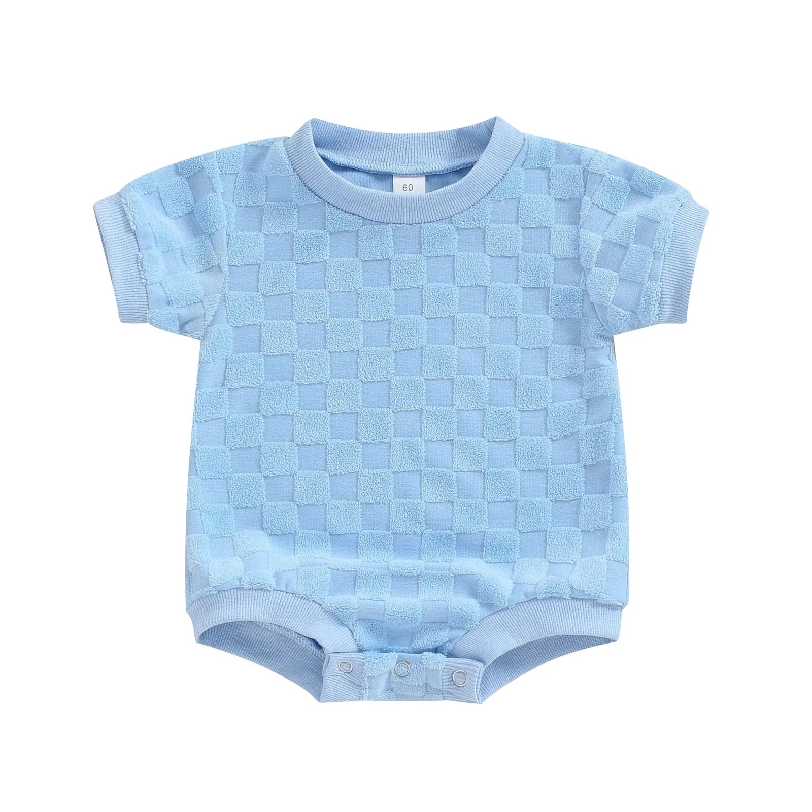 Solid Checkered Onesie