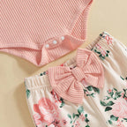 Aveline Floral Bell Bottoms Outfit & Bow
