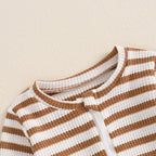 Striped Zipper Onesie