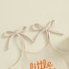 🎃 Little Pumpkin Girl Flare Ruffled Romper