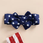 Little Star USA Ruffle Romper & Headband Set