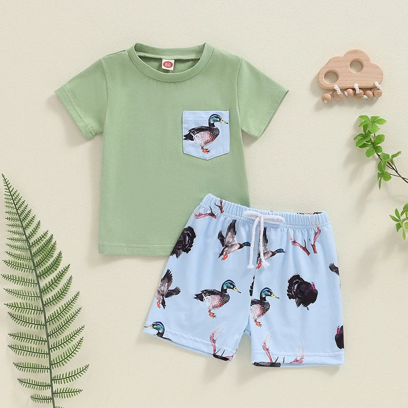 Duck Pocket T-shirt & Shorts