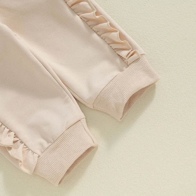 Solid Ruffle Julian Jogger Set