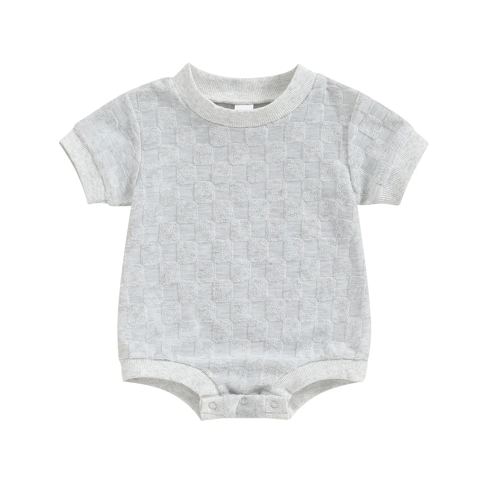 Solid Checkered Onesie